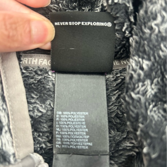 The North Face Girl’s Fleece Hoodie Diamond Print Size L - Picture 4 of 6